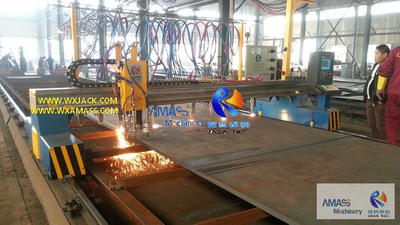 دستگاه برش صفحه شعله پلاسمای نواری CNC ترکیبی CG5000 دو درایو